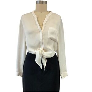 Joie Sz - M - White Button-Up Blouse